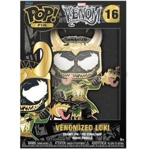 Funko POP! Pins: Venom - Venomized Loki #16 Enamel Pin with Stand